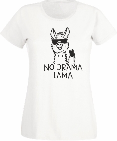 Koszulka damska biała No Drama Lama